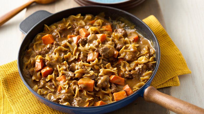 Sweet Potato Beef Pasta