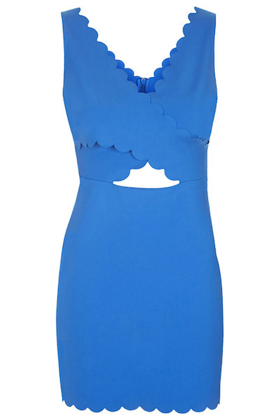 Scallop Cutout Dress
