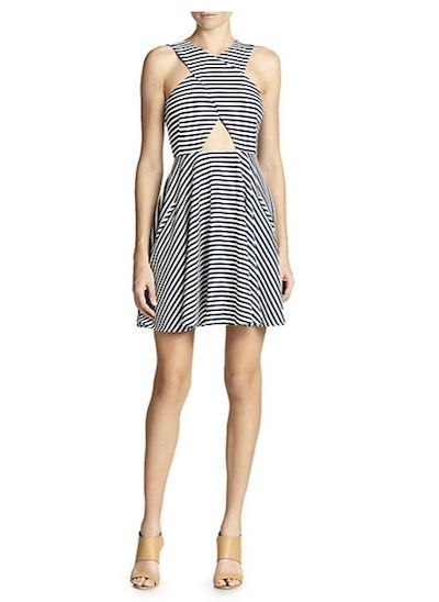 Striped Cutout Dress