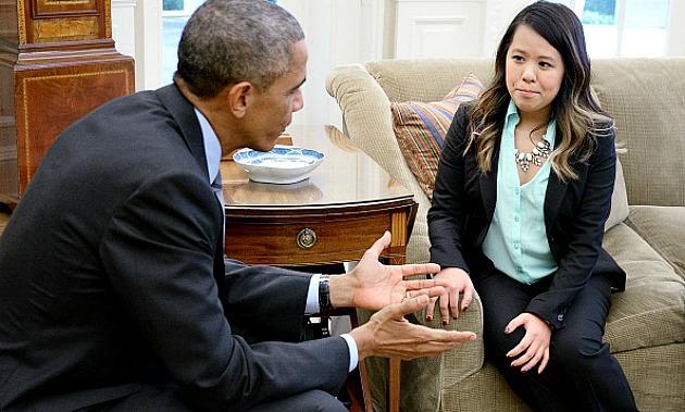 President Obama And Nina Pham
