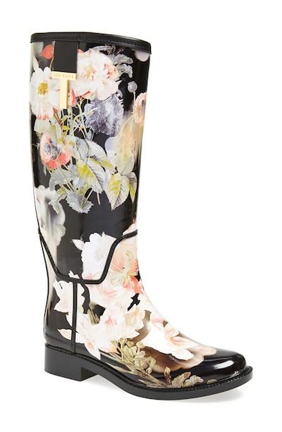 Floral Rain Boots