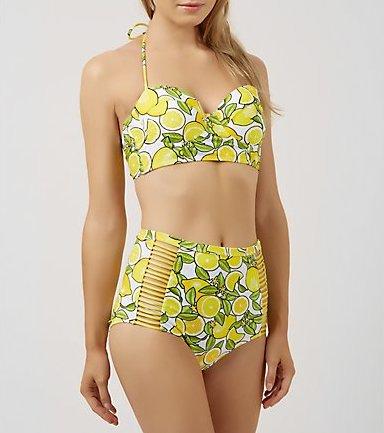 Lemon Print Bikini