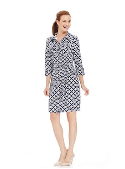 Iconic Print Shirtdress
