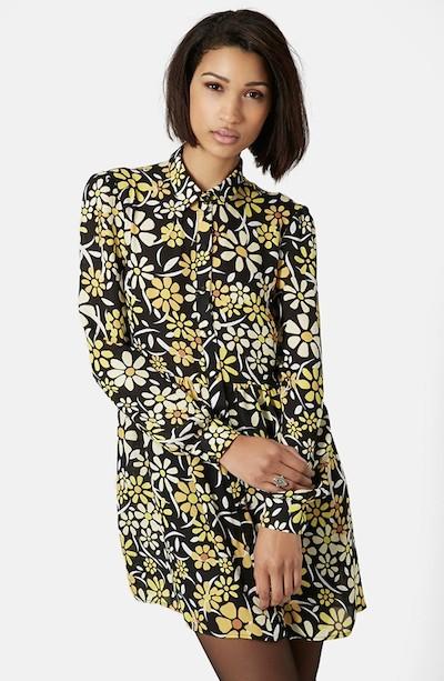 Daisy Print Shirtdress