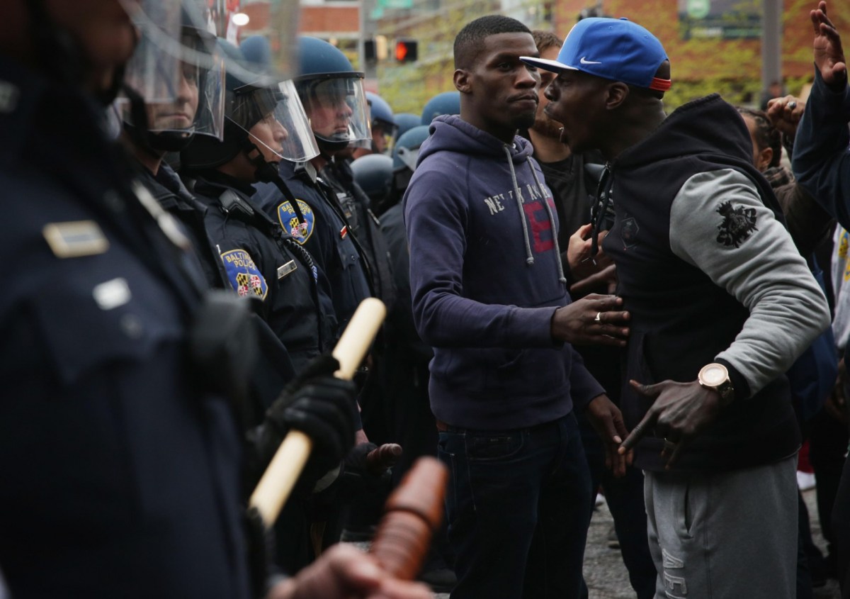 Baltimore riots civil war image
