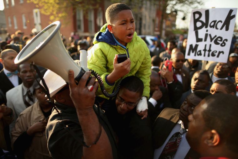 A Child Joins The Baltimore Protests