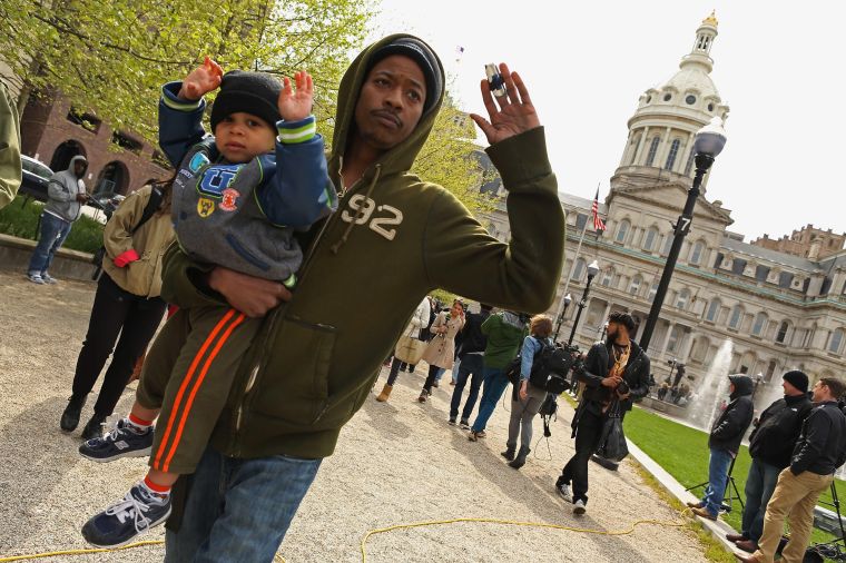 Baltimore Protestors Involve Their Kids