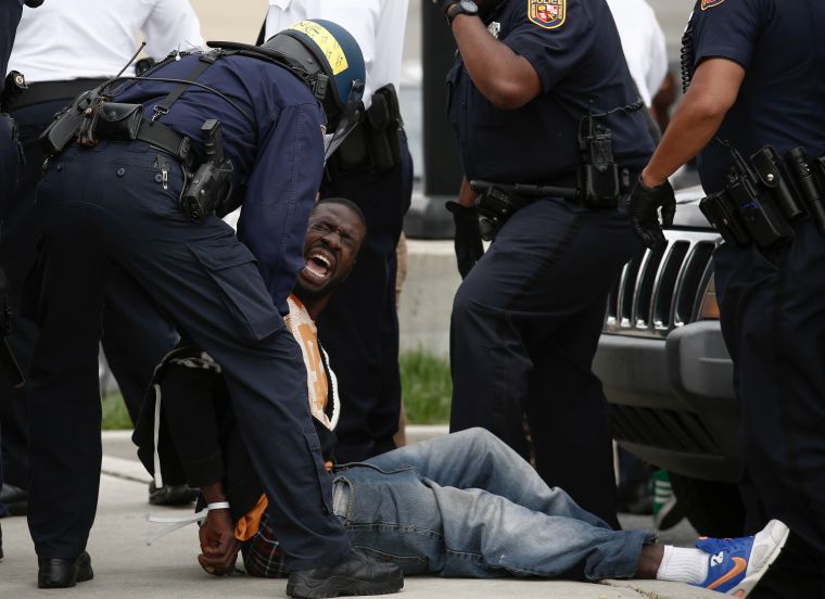 Police Arrest Protester