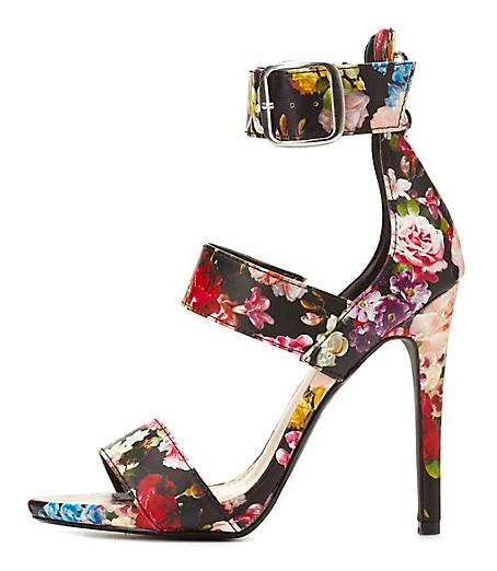 Strappy Floral Sandals