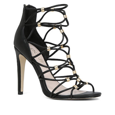 Embellished Caged Sandals