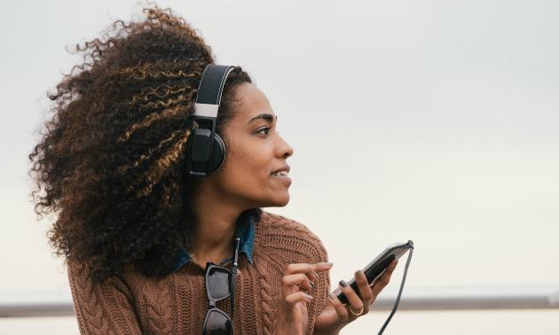 Black Woman With Phone