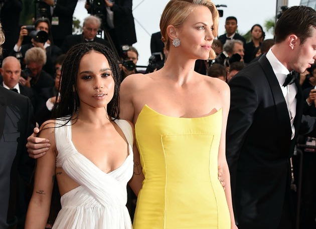 Zoe Kravitz and Charlize Theron At Cannes