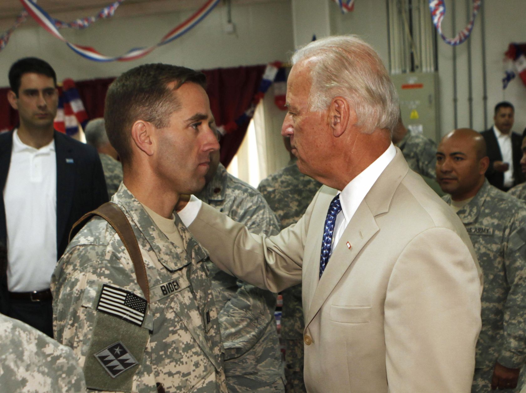 U.S. Vice President Joe Biden, right, ta