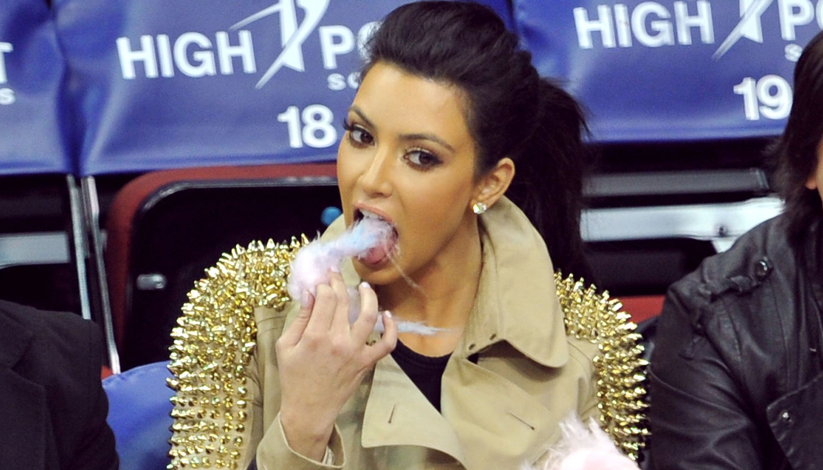 Kim K Eating