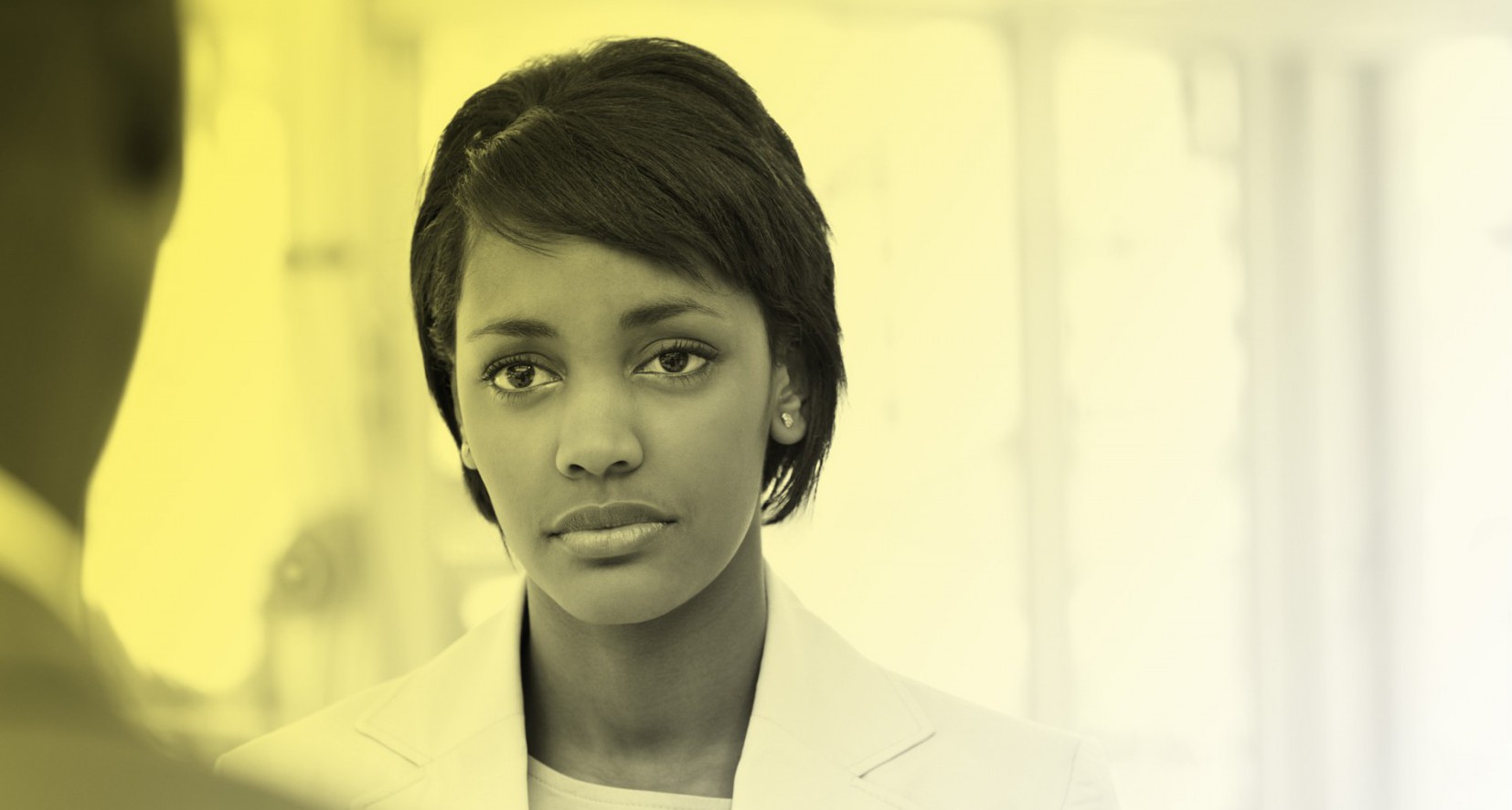 Black Woman Serious Face