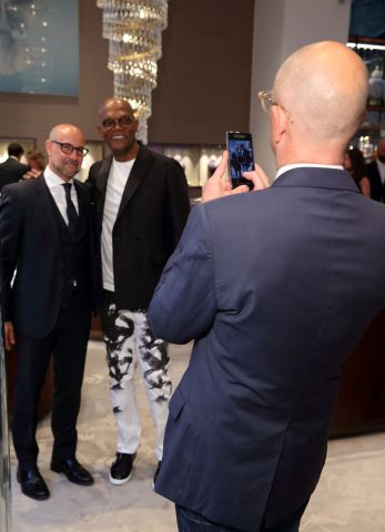 Samuel L. Jackson Hosts One For The Boys Dinner At Asprey To Launch A Month Of Fundraising Events To Fight Male Cancer