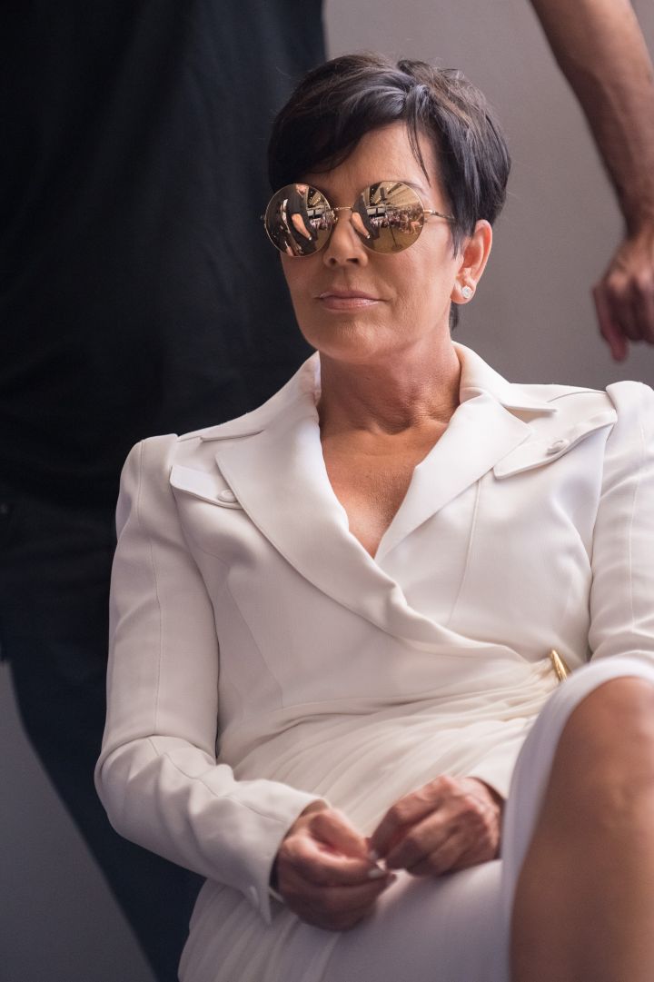 Kris Jenner Serving From Her Seat