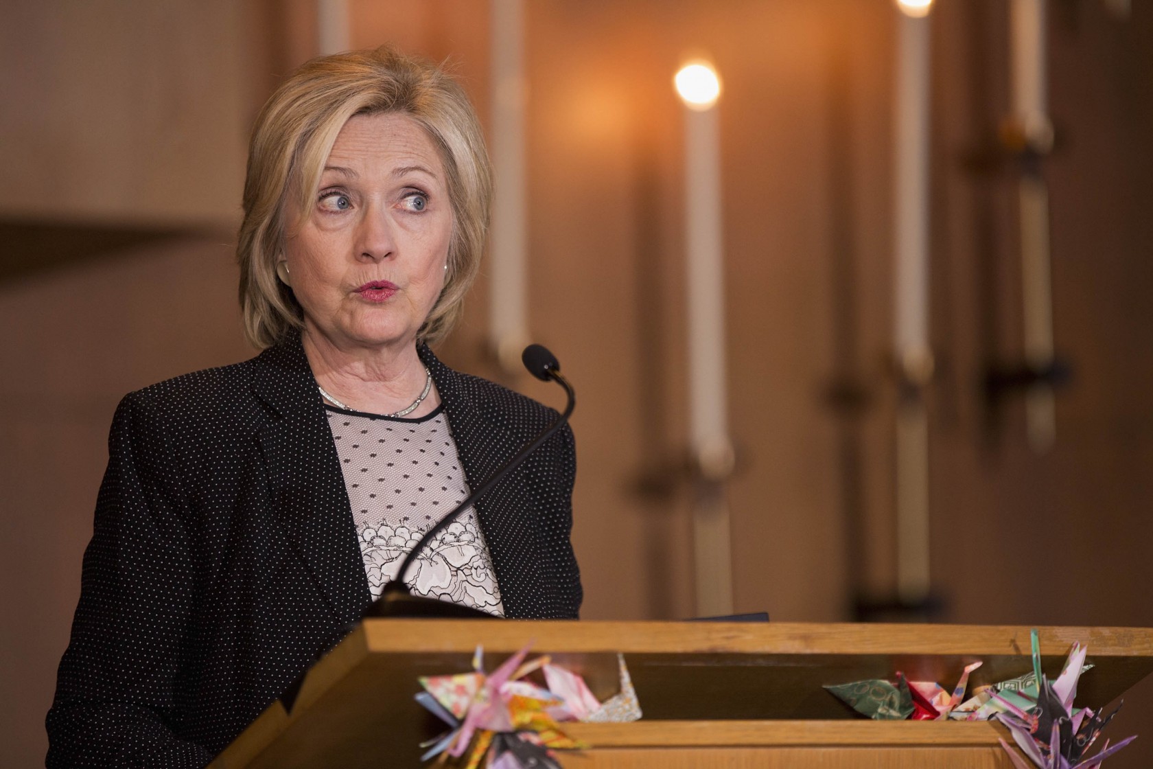 Democratic Presidential Candidate Hillary Clinton Attends Community Meeting In Florissant, MO