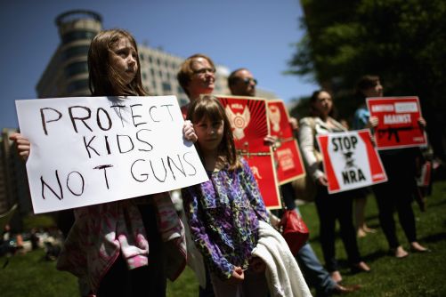Proponents Of Increased Gun Control Laws Demonstrate In Washington