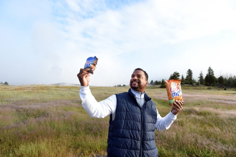 Alfonzo Ribeiro Enjoys Chex Mix