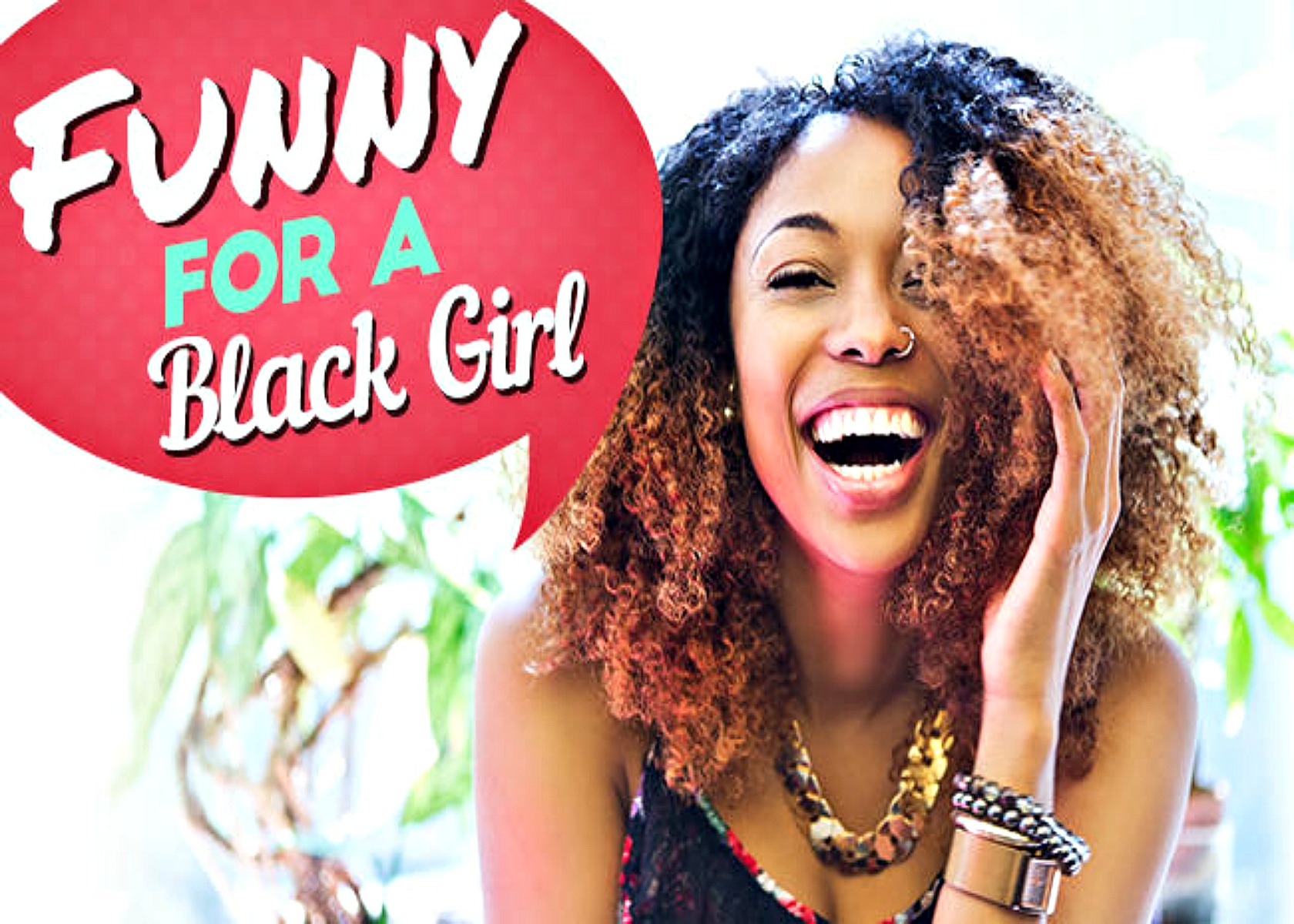 Black woman laughing