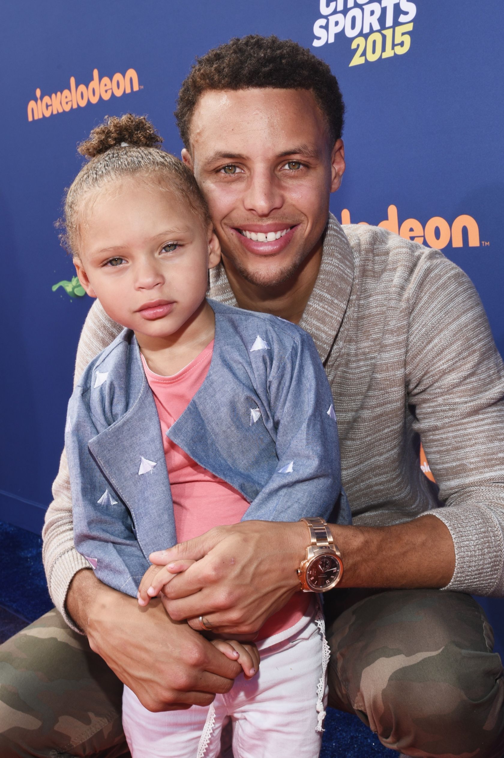 Riley And Steph Curry 2015 Kids Choice Awards