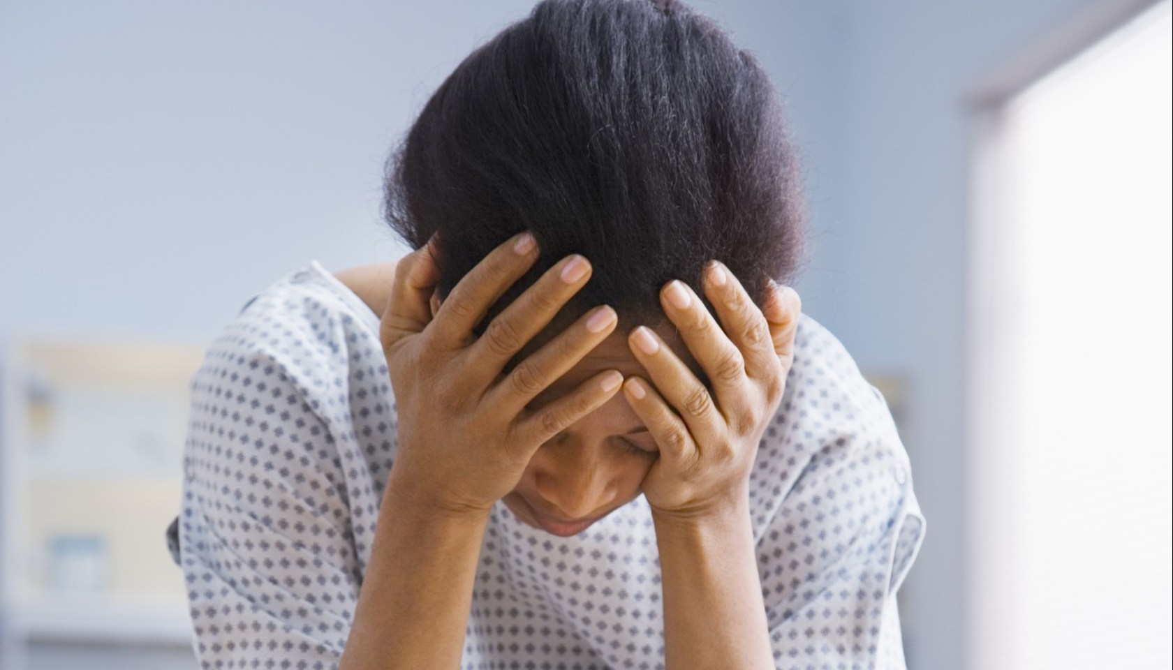 Black patient, concerned