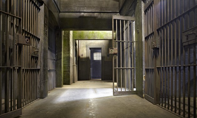 Empty Corridor In Jail