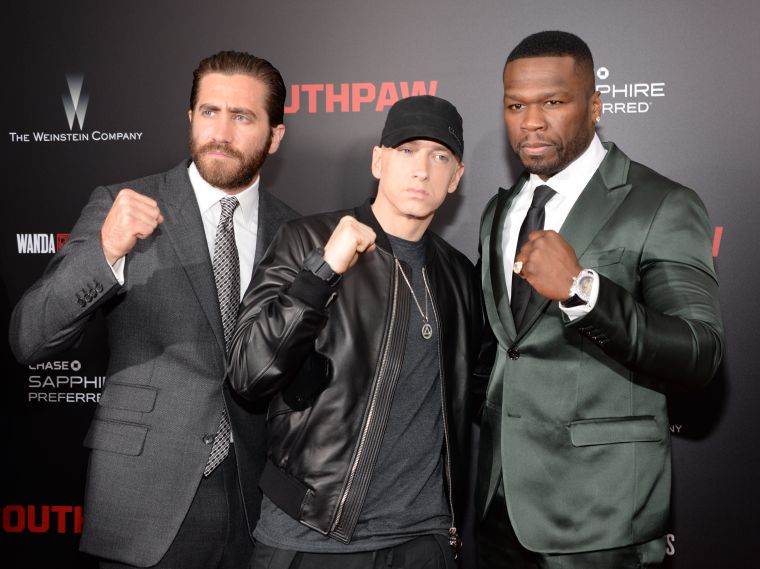 Jake Gyllenhaal, Eminem and Curtis ’50 Cent’ Jackson