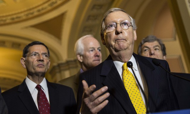 Senate Legislators Speak To The Media After Their Weekly Policy Luncheons