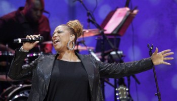 QUEEN LATIFAH headlining the show on Jul. 10, 2013 at the Hollywood Bowl. QUEEN LATIFAH and vibraph