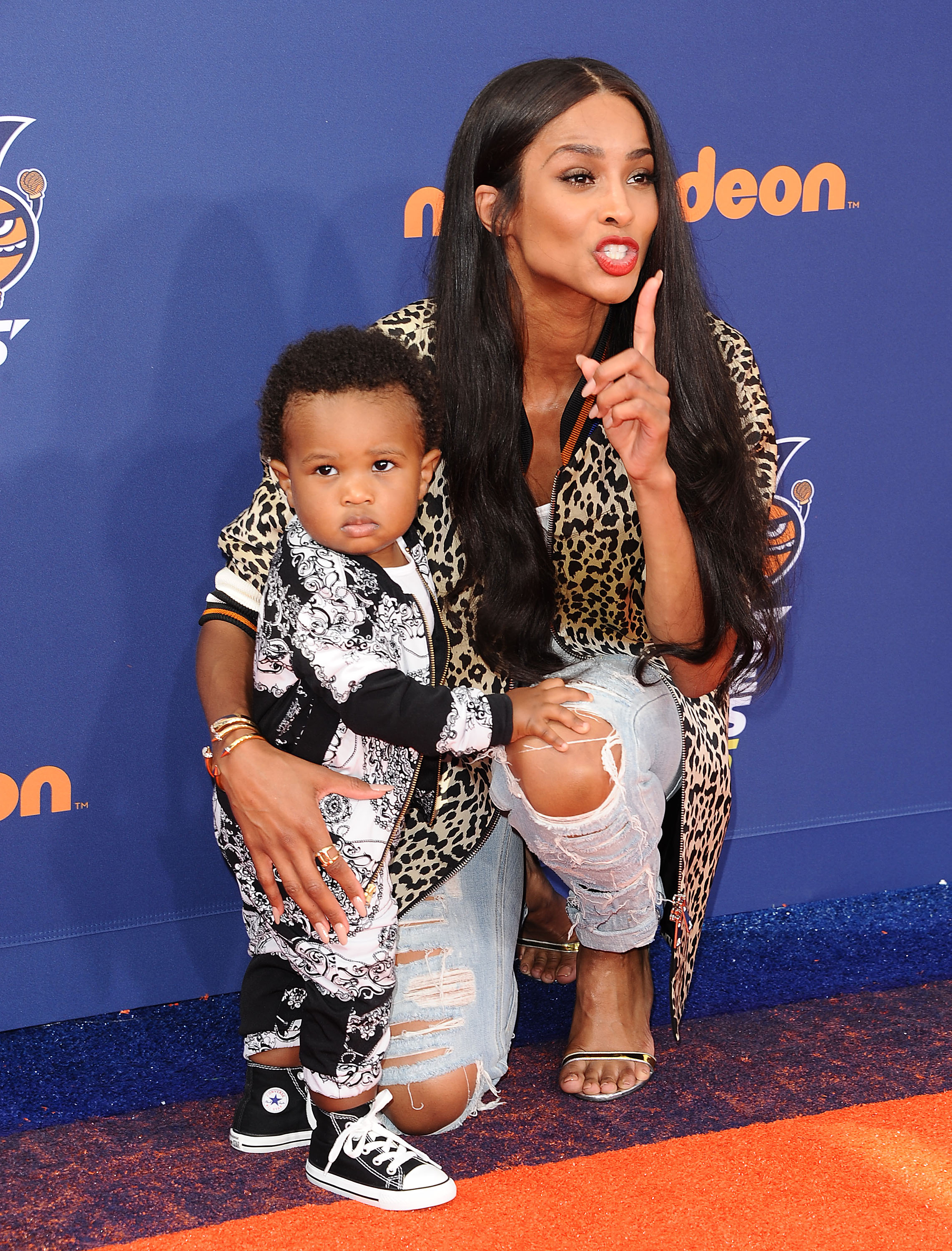 Russell Wilson And Baby Future Playing Basketball