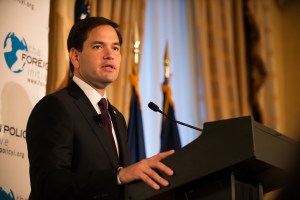 GOP Presidential Candidate Sen. Marco Rubio (R-FL) Gives Foreign Policy Address