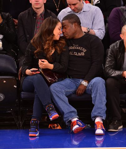 Celebrities Attend The Houston Rockets Vs New York Knicks Game - November 14, 2013