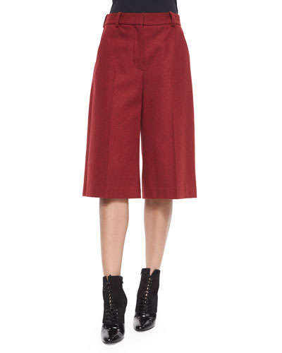 Ruby Wool-Blend Culottes