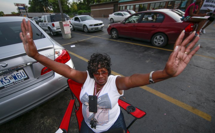 Protest over the killing of unarmed teen in Ferguson