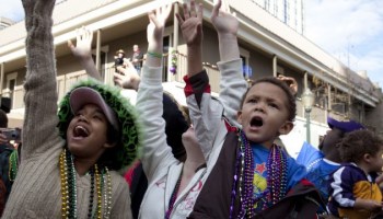 Spectators, Mardi Gras, Mobile, Alabama