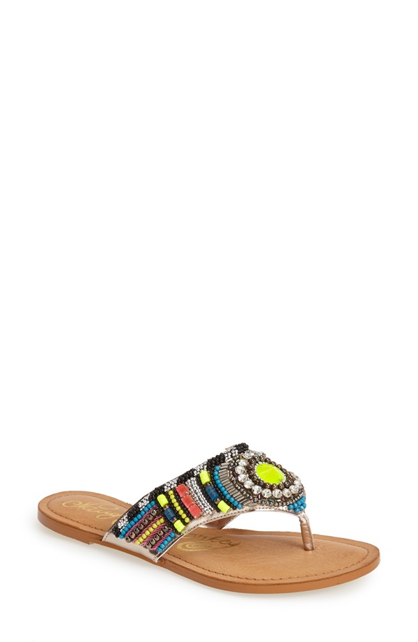 Embellished Flat Sandals