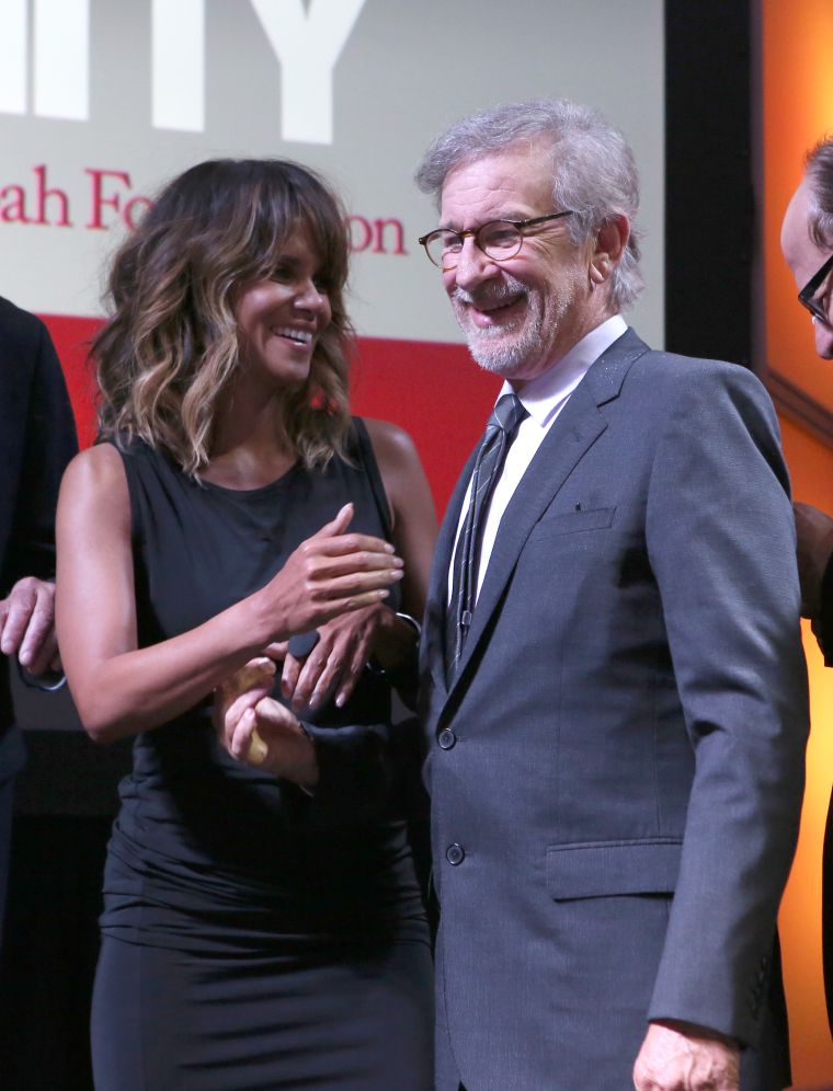 Actress Halle Berry & Steven Spielberg