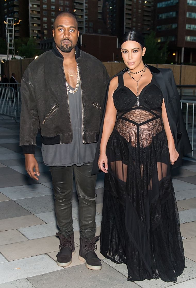 Kanye West and Kim Kardashian West