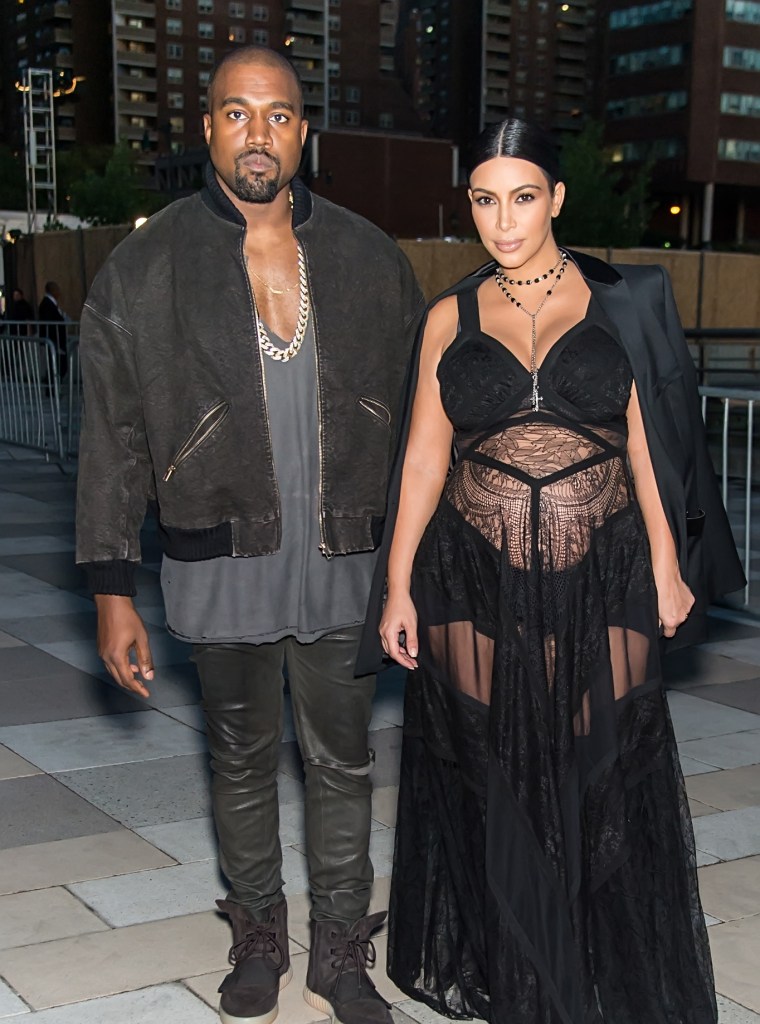 Kanye West and Kim Kardashian West