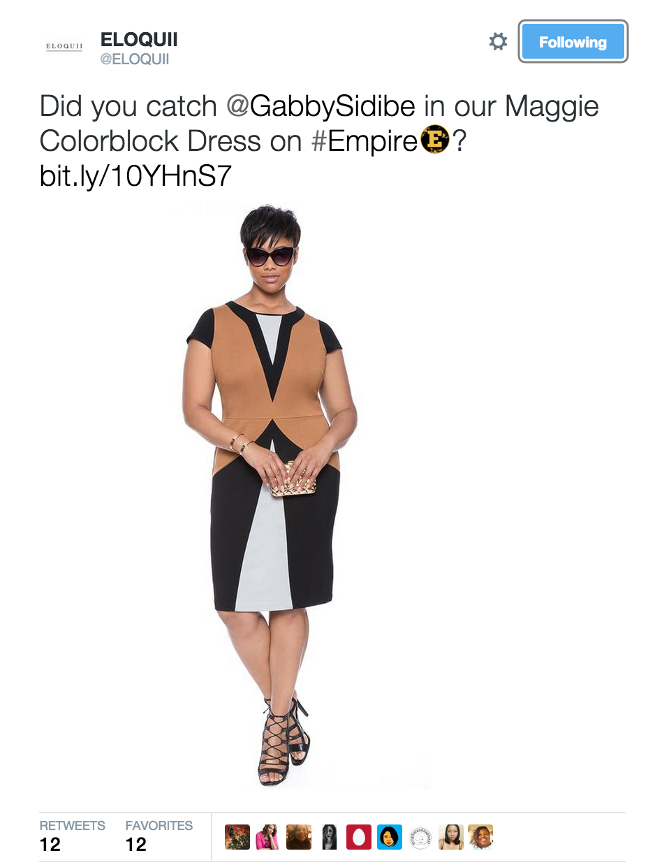 Eloquii "Maggie" dress retails $119.90  || Image via Twitter