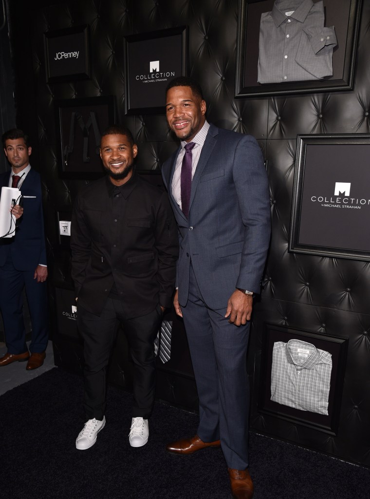 Usher and Michael Strahan