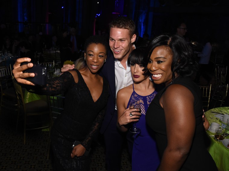 mira Wiley, Brock Harris, Courtney Reed, and Uzo Aduba