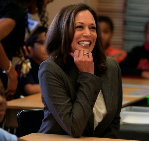LOS ANGELES, CALIFORNIA, AUGUST 12, 2014: State Attorney General Kamala Harris and LAUSD Superinten
