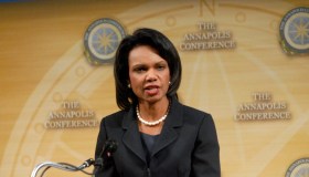 Secretary of State Condoleezza Rice makes a closing...