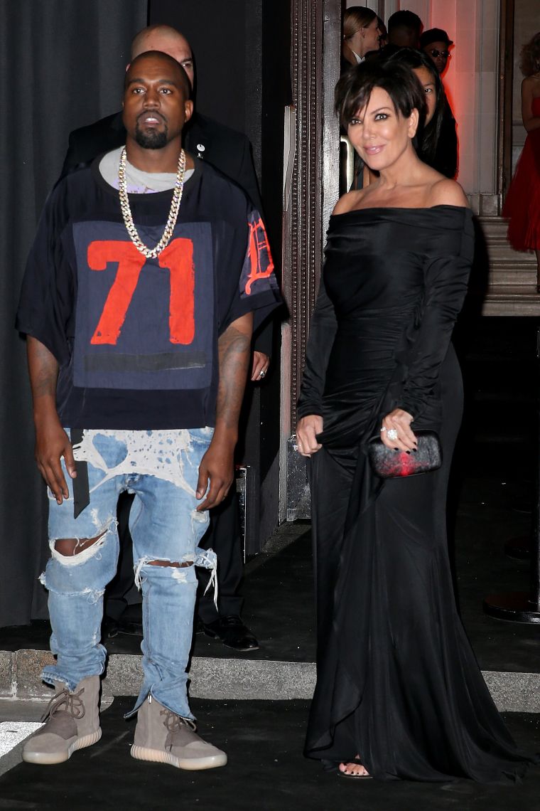 Kanye West and Kris Jenner