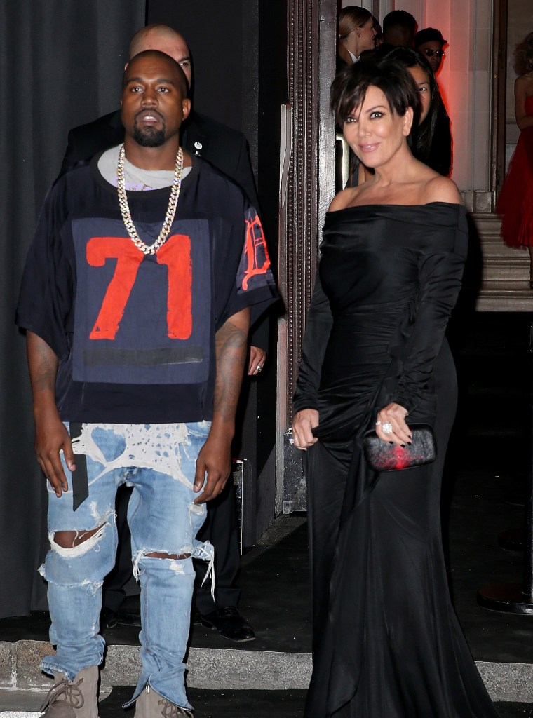 Kanye West and Kris Jenner