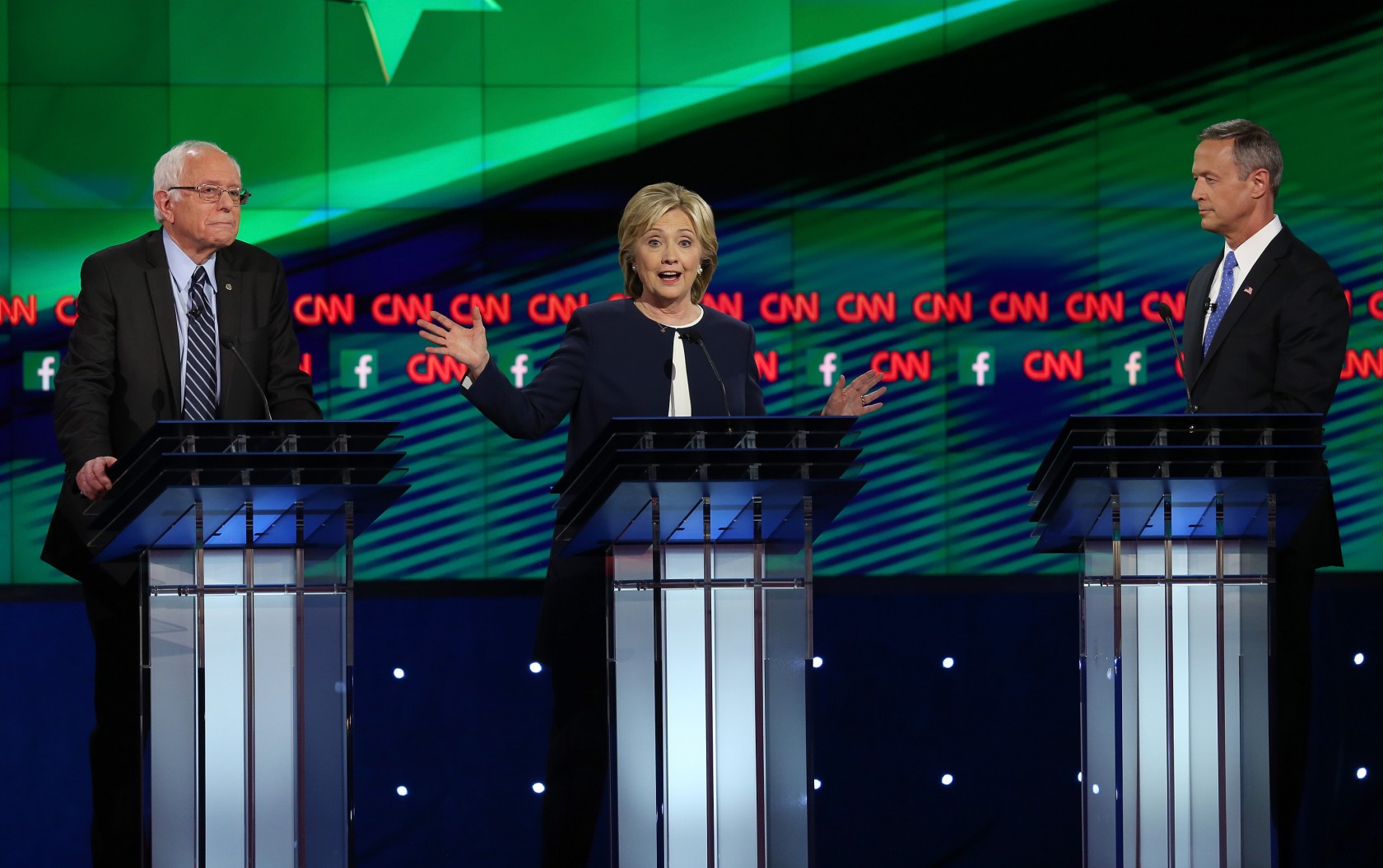 Democratic Presidential Candidates Hold First Debate In Las Vegas