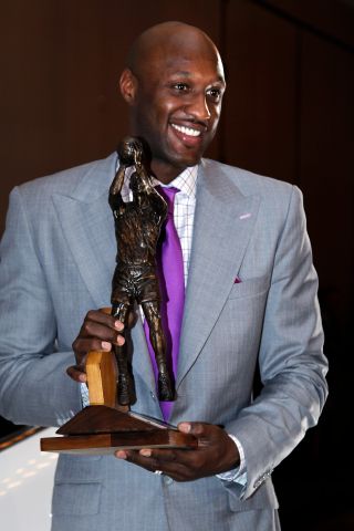 Lamar Odom, a forward for the Los Angeles Lakers, received the Sixth Man Award on Tuesday, April 19